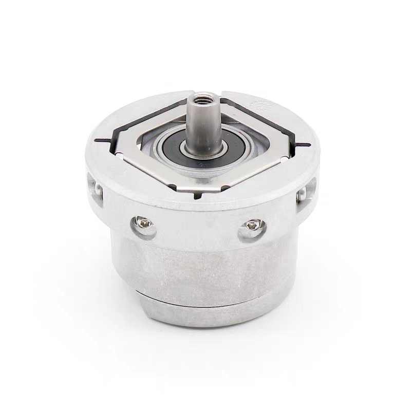 Rear shaft view of Shenghao EL-E5C10 series elevator encoder