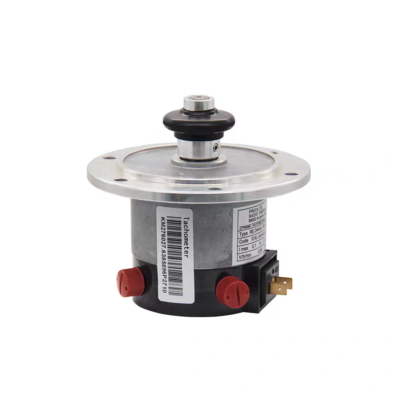 Side view of KONE-compatible KM276027 elevator tachometer generator