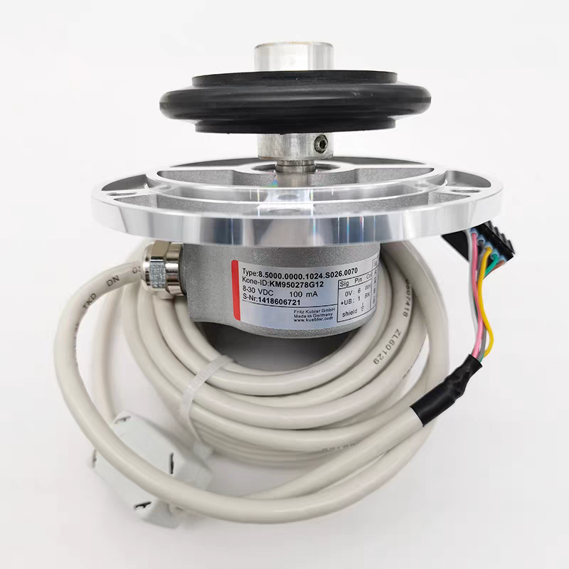 KM950278 series elevator encoder with cable, pulley and connector
