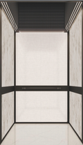 Home Elevator SKY09 Interior - Spy Theme Decorative Ceiling with Pandora Stone Grain Fireproof Panels